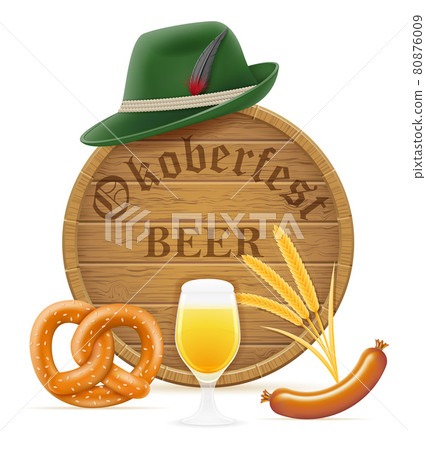 icons objects and design elements for oktoberfest beer festival vector illustration 80876009