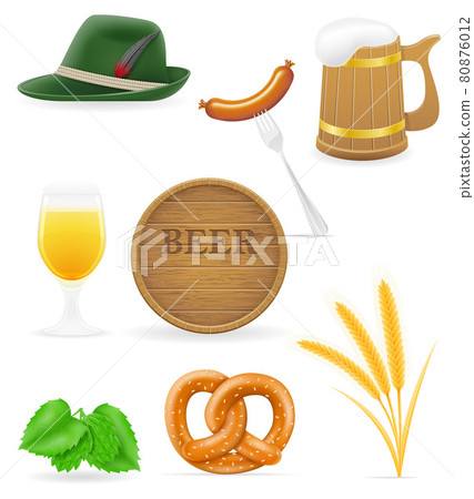 icons objects and design elements for oktoberfest beer festival vector illustration icons objects and design elements for oktoberfest beer festival vector illustration 80876012