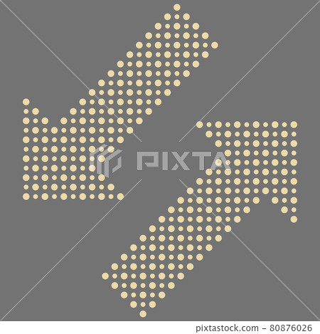 Fine Dotted Arrows - Stock Illustration [80876026] - PIXTA