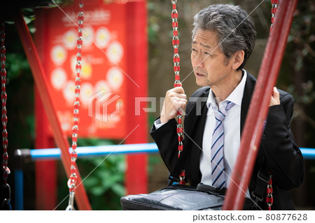 Senior male businessman Blanco 80877628