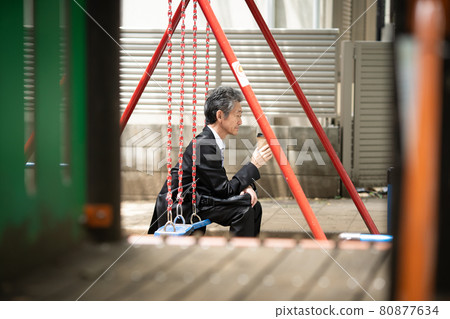 Senior male businessman Blanco 80877634