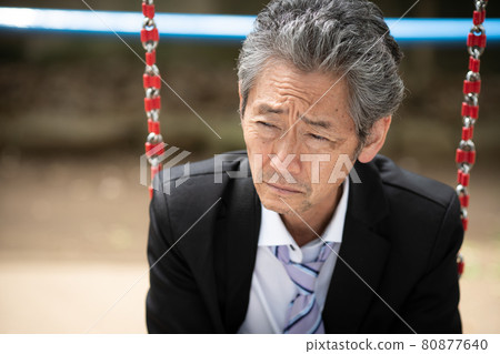 Senior male businessman Blanco 80877640