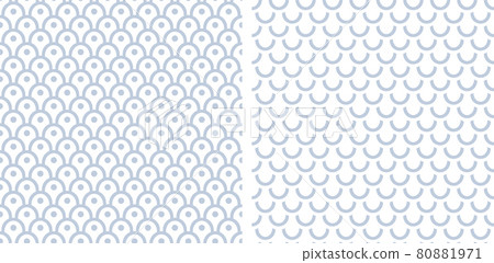 Seamless patterns in fish scale design. Seamless patterns in fish scale design. 80881971