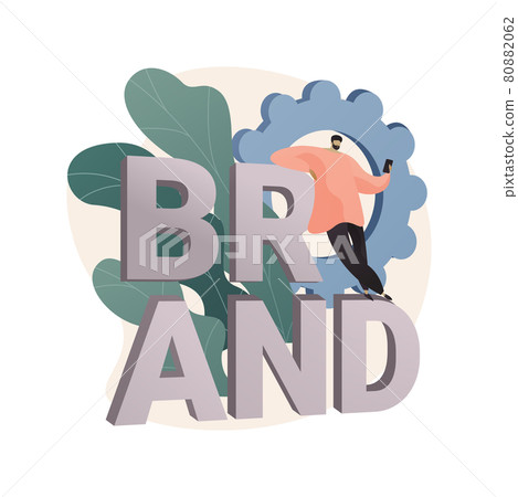 Brand name abstract concept vector illustration. - Stock Illustration ...