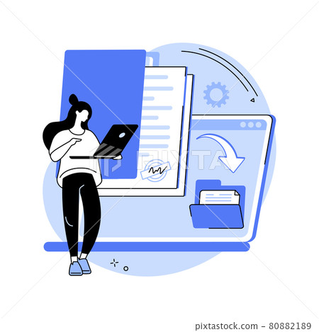 Digital transformation abstract concept vector illustration. 80882189