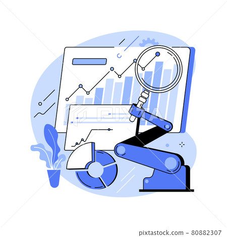 Business process automation abstract concept vector illustration. 80882307