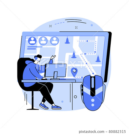 Strategy online games abstract concept vector illustration. Strategy online games abstract concept vector illustration. 80882315