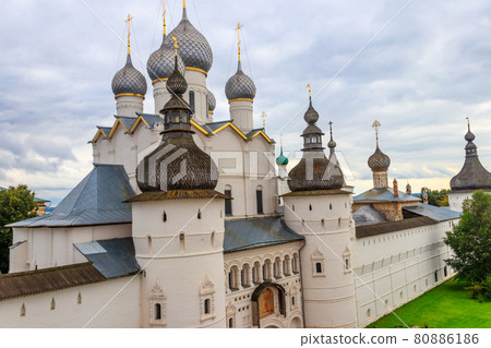 Gate Church of the Resurrection of Christ in Rostov kremlin, Russia. Golden ring of Russia Gate Church of the Resurrection of Christ in Rostov kremlin, Russia. Golden ring of Russia 80886186