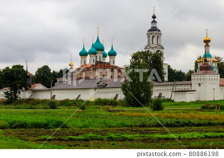 Vvedensky Tolga convent in Yaroslavl, Russia. Golden ring of Russia Vvedensky Tolga convent in Yaroslavl, Russia. Golden ring of Russia 80886198