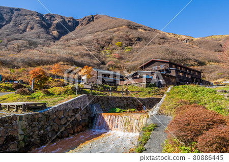 Kujuzan Houkain Onsen in autumn 80886445