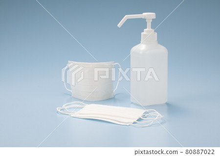 口罩和酒精電暈措施的圖像 口罩和酒精電暈措施的圖像 80887022