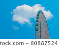 blue sky and ferris wheel 80887524