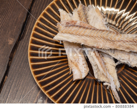 A delicacy of saffron cod. Dry food that serves as a side dish for sake. A delicacy of saffron cod. Dry food that serves as a side dish for sake. 80888384