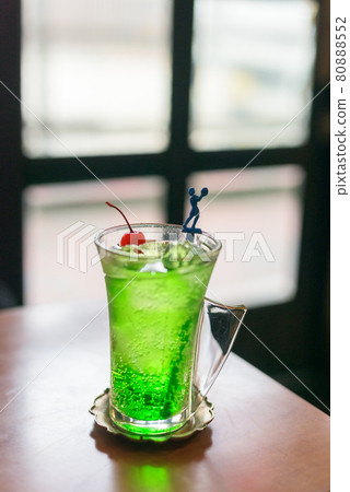 Coffee shop melon soda 80888552