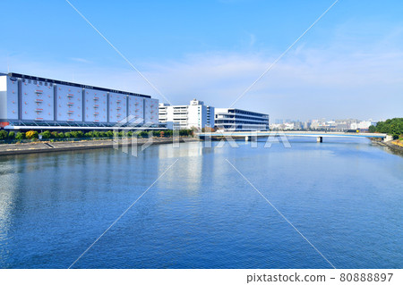 大和大橋/京濱運河北側/新平橋方向（東京都大田區）[2020.11] 80888897