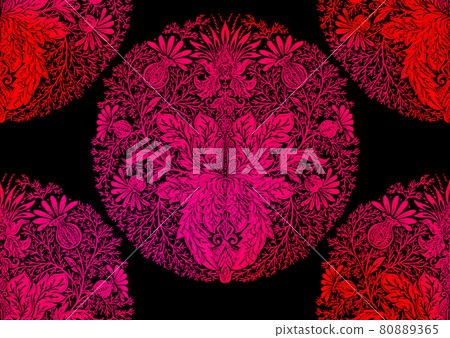 Tradition floral seamless pattern, damask vintage ornament. Tradition floral seamless pattern, damask vintage ornament. 80889365
