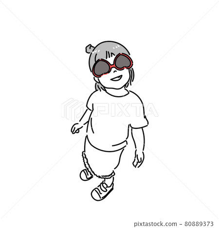 戴墨鏡的女孩倒掛 戴墨鏡的女孩倒掛 80889373