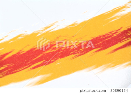 Background material: Yellow and vermilion paper-cut lines 80890154