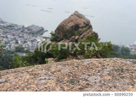在廣島縣攀登烏畑岩山 在廣島縣攀登烏畑岩山 80890250