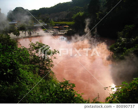 Visiting hell at Beppu Onsen, Oita Prefecture 80890737