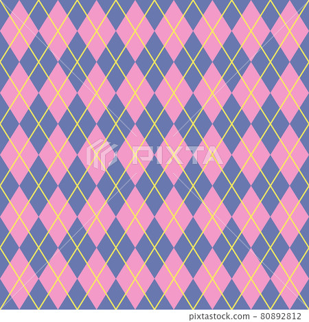 Argyle vector seamless pattern. Abstract check repeat background 80892812