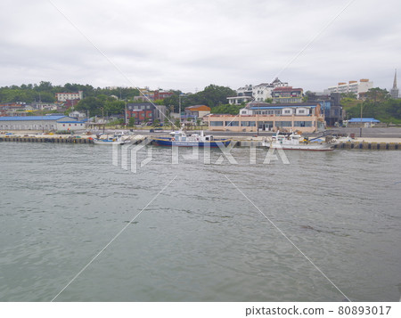 慶州市南陽面柱狀節理海灘海浪日出 80893017