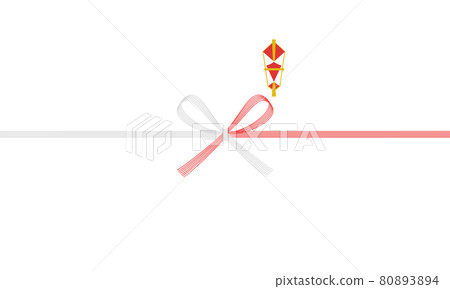 Vector illustrations of Noshi and Mizuhiki (midyear gifts, year-end gifts, Mizuhiki) 80893894