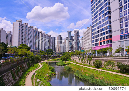 首爾清溪川的自然風光 80894774