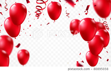 Valentine hearts balloon vector background concept design. Happy