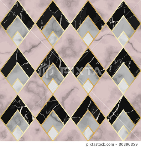 Marble Luxury Geometric Seamless Pattern.... - Stock Illustration ...