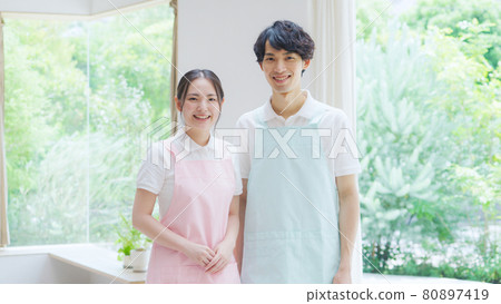 A smiling caregiver 80897419