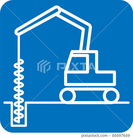 Caterpillar Wood Auger Pictogram 80897689