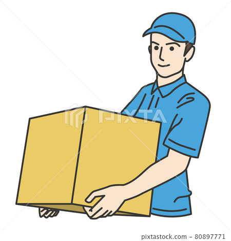 Delivery staff carrying luggage 80897771