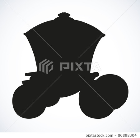 Carriage. Vector drawing Carriage. Vector drawing 80898304