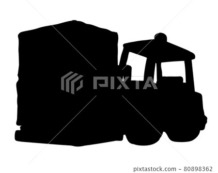 Forklift for transportation. Vector drawing Forklift for transportation. Vector drawing 80898362