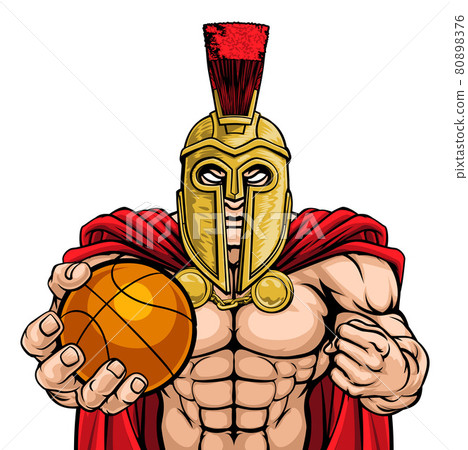 Spartan Trojan Basketball Sports Mascot 80898376