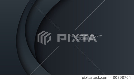 Dark abstract curve background with overlay layers. Modern carbon curve shape element with shadow. Simple and elegant design Suit for poster, cover, brochure, presentation, website, banner, flyer Dark abstract curve background with overlay layers. Modern carbon curve shape element with shadow. Simple and elegant design Suit for poster, cover, brochure, presentation, website, banner, flyer 80898764