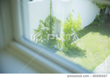Window overlooking the garden 80898887