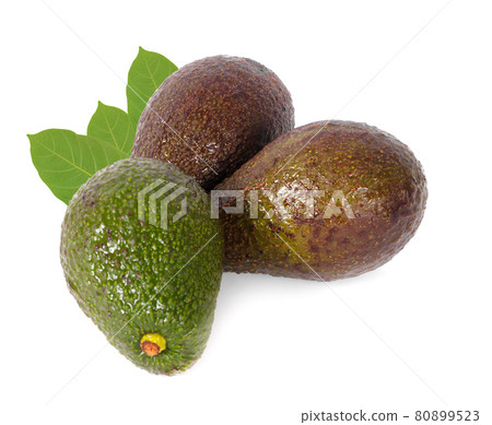 Avocado isolated on a white background Avocado isolated on a white background 80899523