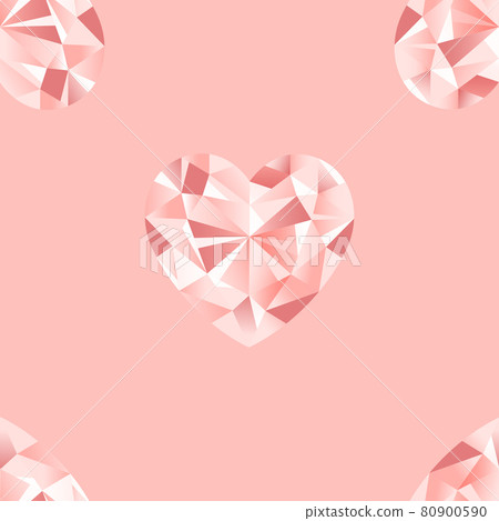 Diamonds seamless pattern. Vector repeat romantic background 80900590
