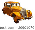 Vintage car isolated 80901070