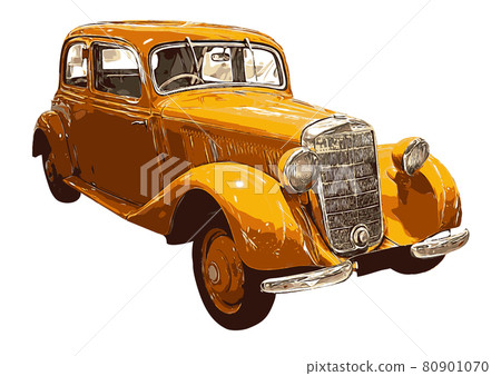 Vintage car isolated 80901070
