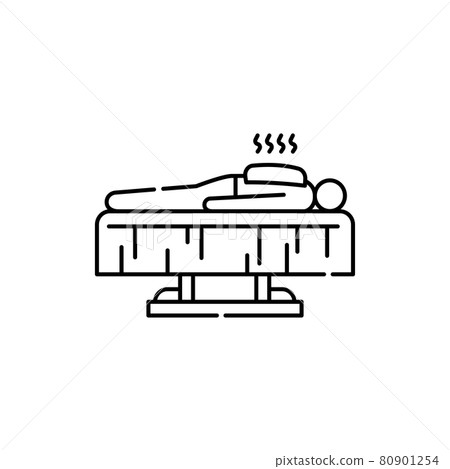 Thermal procedure olor line icon. Pictogram for web page, mobile app, promo. 80901254