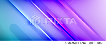 Abstract background - lines composition created with lights and shadows. Technology or business digital template. Trendy simple fluid color gradient abstract background with dynamic 80901866
