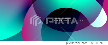 Abstract overlapping lines and circles geometric background with gradient colors Abstract overlapping lines and circles geometric background with gradient colors 80901915