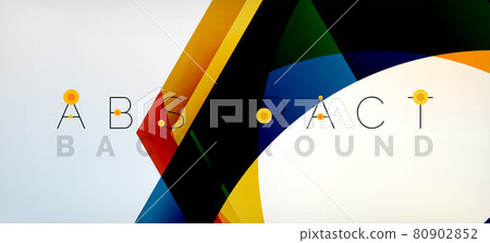 Transparent hexagons geometric shapes abstract background 80902852