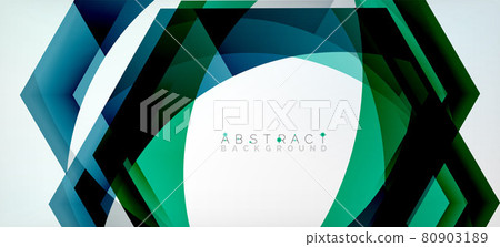 Vector color hexagons geometric abstract background Vector color hexagons geometric abstract background 80903189
