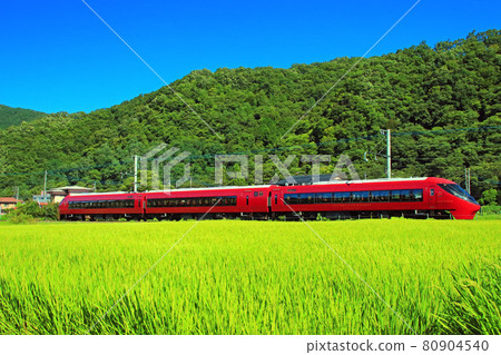 Summer scenery of Fujikyuko Line Summer scenery of Fujikyuko Line 80904540