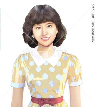 80 年代女性的服裝和髮型 80905372