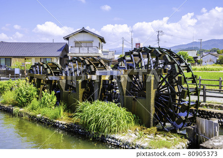 日本最古老的水車菱野三重水車(福岡縣朝倉市) 日本最古老的水車菱野三重水車(福岡縣朝倉市) 80905373